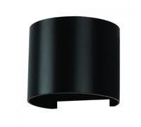 Lampe Muraux Double LED Cob 6W IP65 Arrondi Noire V-TAC VT-756 3000K