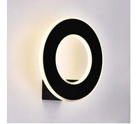 Lampe Muraux LED 9W Mur Lumière Circulaire Couleur Noire V-TAC VT-710 4000K