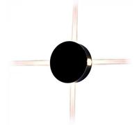 Lampe Muraux LED Noire 4W Mur Lumière IP65 Forme Ronde V-TAC VT-706 3000K