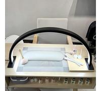 Lampe nail art, 44,5 x 21 x 4,5 cm, avec 3 températures de couleur et variateur, éclairage polyvalent pour extensions de cils, manucures, tatouages, lecture et bricolage (noir) Chlorure de polyvinyle