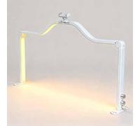 Lampe Nail Tech améliorée pour bureau, lampe à trois volets pour arche d'ongles avec support de téléphone, lumière demi-lune, 3000 K-6000 K, 420 LED, lampe de manucure,45 W(White)
