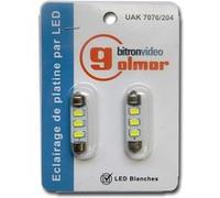 Lampe navette LED pour interphone Blanc - BITRON-GOLMAR - UAK7076/204 blanc G