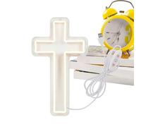 Lampe néon en forme de - Décoration de vacances - Lumière d'ambiance LED chrétienne - Pour propriétaires de maison, appartement, chambre, entrée, rassemblements, vacances, méditation, mariage