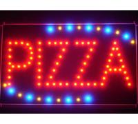 LAMPE NEON ENSEIGNE LUMINEUSE LED led008-r Pizza Shop OPEN LED Neon Business Light Sign