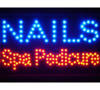 LAMPE NEON ENSEIGNE LUMINEUSE LED led097-b Nails Spa Pedicure Led Neon Sign WhiteBoard