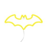 Lampe néon LED Batman sous licence officielle DC Comics, lampe en forme de logo emblématique, alimentation USB, accessoires et décoration de chambre de garçon | Paladone