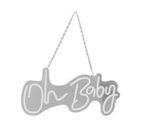 Lampe néon,Panneau néon,Panneau néon Oh Baby,Lampe néon alimentée par USB,Lampe néon décorative murale,Panneau néon lumineux