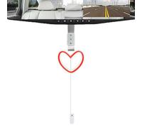 Lampe néon Suspendue pour Voiture - Lumière décorative intérieure LED 9,1 x 10,1 x 1,4 cm, arrière sans câblage, sécurité Pare-Chocs | Pendentif Lumineux d'anneau d'avertissement, décor de Voiture de