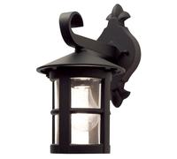 Lampe Noir Aluminium Verre Rustique Décoratif Applique Murale Maison Balcon Cour