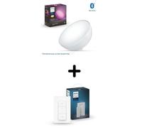 Lampe nomade connectée Philips Hue Go Led + Interrupteur intelligent de lumière Dimmer Switch Blanc