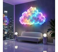 Lampe nuage à DEL à monter soi-même, alimentée par USB, décoration avec effet d'éclairage 3D, synchronisation de la musique, lampe de plafond USB pour chambre à coucher, décoration de salle de jeux