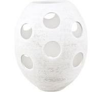 Lampe obus 46 cm astre sable - Table Passion - Blanc - Céramique Blanc G