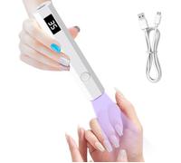 Lampe Ongles Gel, Mini Lampe 3W Sans Fil, Lampe U V Ongles Gel À Ongles Avec Usb Rechargeable, Séchage Ultra Rapide Usb Portable
