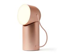 Lexon ORBE Lampe LED de table rechargeable, sans fil avec tête amovible magnétique et rotative, pour chevet, bureau ou terrasse - Doré