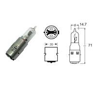 Lampe OSRAM 12V 35/35W S2 For Yamaha 125 XC Cygnus R 1996-1999