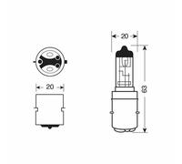 Ampoule S2 Halogène-12v 35/35w BA20D Blister 1 Ampoule