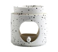 Lampe parfumée en céramique avec bougeoir, photophore en céramique, bougies parfumées, diffuseur de cire réutilisable, décoration de la maison pour anniversaire