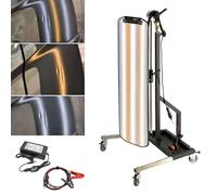 Lampe PDR Améliorée avec Roues, Panneau Lumineux 950x260mm, Bandes LED 6 Couleurs Réglables, Double Alimentation pour Détection de Bosses, Réparation Voiture, DIY & Professionnels (Pile Non Incluse)