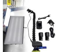 Lampe PDR Professionnelle à Lignes LED pour Détection et Réparation de Bosses Auto, Panneau Portable avec 3 Sources LED Indépendantes, Corps Aluminium et Support Ventouse
