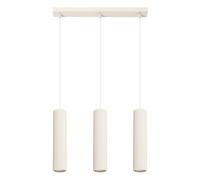 Lampe Pendante Crème 3 Flamme GU10 Réglable 45 Cm Cuisine