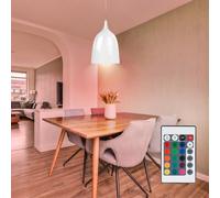 Lampe Pendante RGB LED Rétro Avec Télécommande Dimming Pour Salon Cuisine