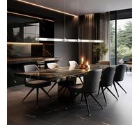 Lampe Pendentif Lumière Éclairage/Lampe de Salon Cuisine LED Verre Satiné Chrome