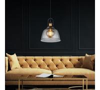 Lampe Pendentif Lumière Plafonnier Laiton Verre H 120 CM Grand Lumière