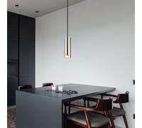 Lampe Pendentif Lumière Salle à Manger Nickel Chromé Luminaire de Cuisine GU10