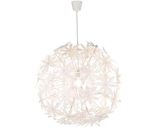 Lampe pendule design chambre plafond lampe suspendue fleurs spot blanc Globo 15024