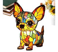 Lampe Petit Chien - Veilleuse de Table en Résine Teintée avec Design de Chien | Décor Résine Teintée Éclairage Doux Pour Chambre Salle De Bain Salon