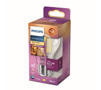 Philips Lampe LED Classic WarmGlow E27 – 60 W – goutte claire, à intensité variable, blanc chaud