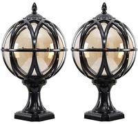 Lampe Pilier d'extérieur rétro étanche E27 Victoria, Lampe de clôture, Lampe de Poteau de Porte de Jardin, éclairage Traditionnel européen Vintage, Lampes à Colonne LED, Lustre