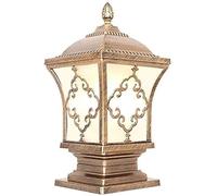 Lampe Pilier d'extérieur Vintage E27 rétro nostalgique, éclairage de Jardin, imperméable, givré, Magnifique décoration, luminaire pour terrasse, Patio