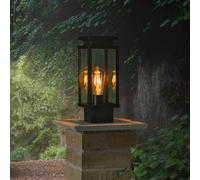 Lampe Pilier Portail Ebony Façon Lanterne