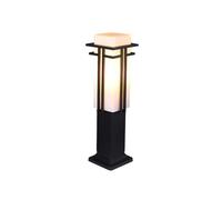 Lampe Pilier Retro Extérieur IP65 Waterproof Stand Post Pole Lights Lampe de chemin moderne carrée Lampadaire en métal avec verre dépoli blanc laiteux for le jardin, l'arrière-cour et la véranda(Size: