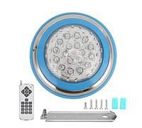 Lampe Piscine LED Submersible RGB 54W AC12V avec Télécommande 18 Modes | Matériau plastique et acier inoxydable indice d'étanchéité IP68 masque PC -explosion 7 modes statiques et 5 modes dynamiques