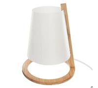 Atmosphera Lampe Pita bambou blanc H26 cm