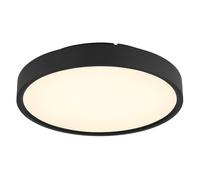 Lampe Plafond LED Globo Noire Avec Télécommande Dimmable Smart Home 39 cm