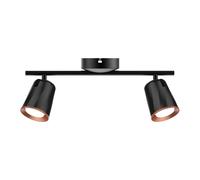 Lampe Plafond LED Spots Réglable Projecteur Plafonnier Noir L 40,5 cm