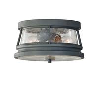 Lampe d'extérieur plafonnier aluminium verre D 27,9 cm 2 flammes IP44 porche balcon
