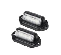 Lampe Plaque D'immatriculation Feu Plaque D'immatriculation LED Blanc 12V 24V DC Feux Position Latéraux Camion 6 Ampoules Lampe Signalisation Voiture pour SUV Remorque Moto 2 Pièces