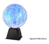I-TOTAL® - Lampe Plasma Magique Lampe Plasma Sensible au Toucher et au Son Lumière Nouveauté Lumières de Nuit pour Décoration/Enfants/Chambre à Coucher (6'' Blue)