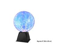 Lampe Plasma Magique Lampe Plasma 6" Bleu Sensible au Toucher et au Son Lumière