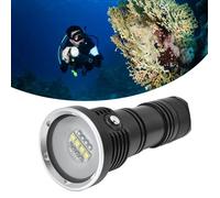 Lampe plongée 12LED - Nosheir - 10000LM IP68 100m - Tricolore 5 modes - pour plongée et pêche nocturne