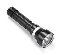 Lampe plongée, Lampe de poche de plongée 4 * XHP50 Sous-marin super brillant DIRIGÉ Tactique 100m de plongée imperméable 26650 Torch Diver Chasse Lumière(P50 LED White Light,A Package)