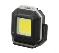 Lampe Portable 4 Modes pour Camping et Randonnée | Rechargeable USB-C, 3 sources COB, angle ajustable, idéal bricolage, réparation auto nocturne(Black square lights)