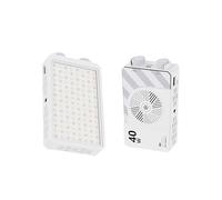 Lampe portable 40 W RVB 120 LED 2500 ~ 9000 K 8000 Lux CRI95+ TLCI98+ Double température de couleur 6400 mAh rechargeable Blanc avec filetage 6,35 mm pour selfie, prendre des photos et vivre