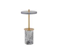 Lampe Portable Asteria Move Mini en Marbre Gris/Laiton