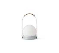 Lampe Portable Audo Carrie Acier/Lin Bleu/Cuir