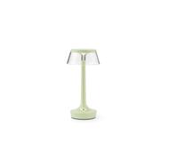FLOS Lampe Bon Jour Unplugged rechargeable – vert clair, couronne transparente, température réglable